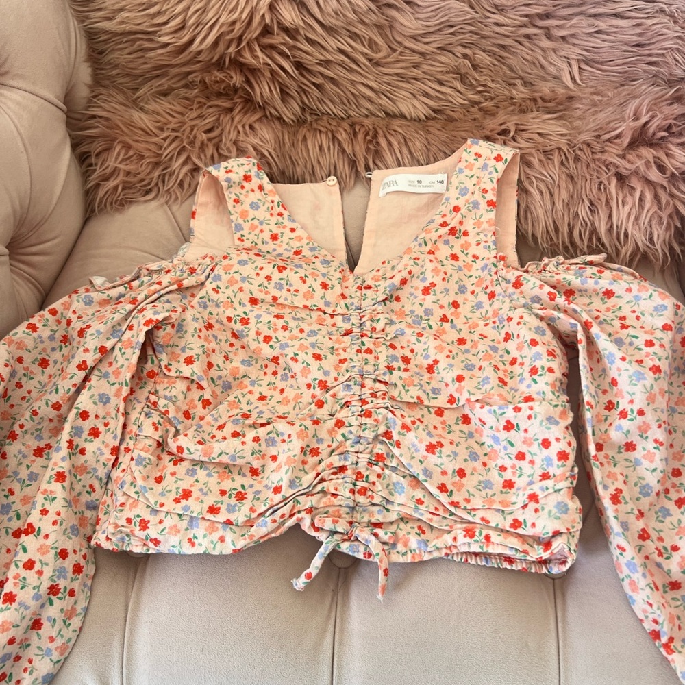 Zara girls off the shoulders top